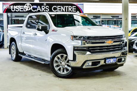 White 2022 Chevrolet Silverado Crew Cab Utility 1500 Ltz Premium Tech Pack