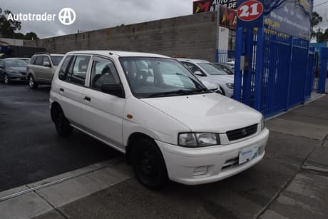 White 1997 Mazda 121 Hatchback Metro