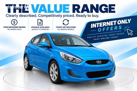 Blue 2017 Hyundai Accent Hatchback Sport