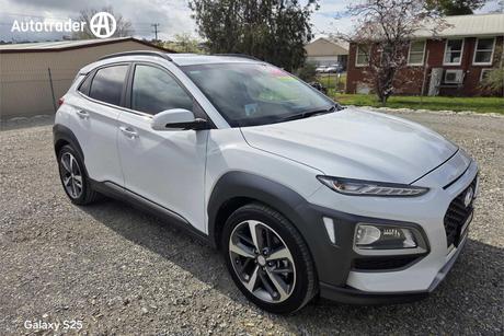 White 2019 Hyundai Kona Wagon Highlander (Awd)