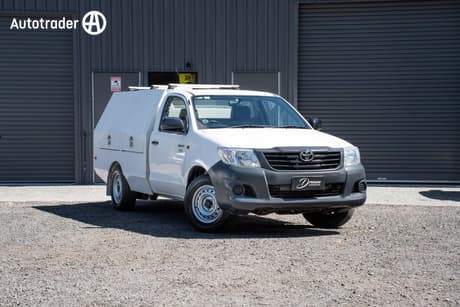 White 2015 Toyota Hilux Cab Chassis Workmate