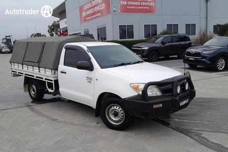 White 2006 Toyota Hilux Cab Chassis Workmate