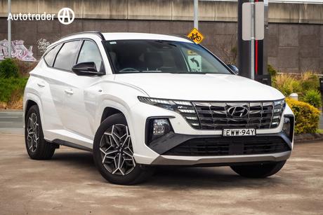 White 2022 Hyundai Tucson Wagon Elite (Awd)