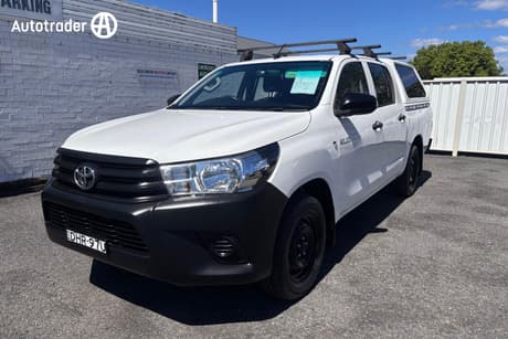White 2016 Toyota Hilux Dual Cab Utility Workmate
