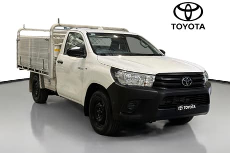 White 2024 Toyota Hilux Cab Chassis Workmate (4X2)