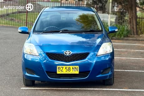 Blue 2013 Toyota Yaris Sedan Yrs