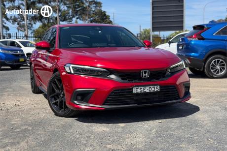 Red 2021 Honda Civic Hatchback Vti-Lx
