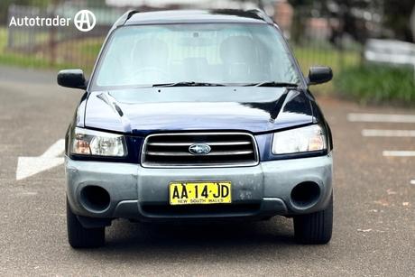 Blue 2004 Subaru Forester Wagon X