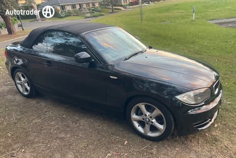 Black 2009 BMW 118D Convertible 18D