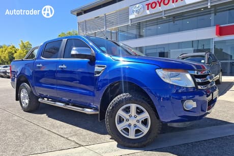 Blue 2013 Ford Ranger Dual Cab Utility Xlt 3.2 (4X4)