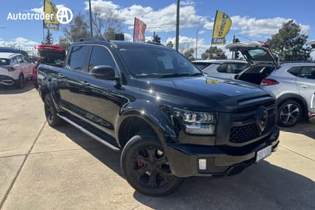Black 2025 GWM Cannon Alpha Dual Cab Utility Ultra Phev (4X4)