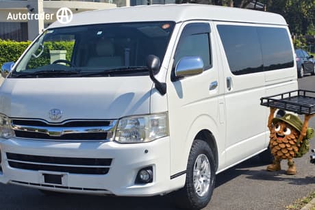 White 2012 Toyota HiAce Commercial