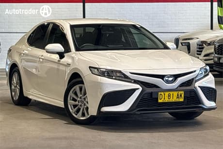 White 2021 Toyota Camry Sedan Ascent Sport Hybrid