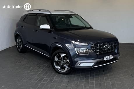Blue 2020 Hyundai Venue Wagon Elite (Black Interior)