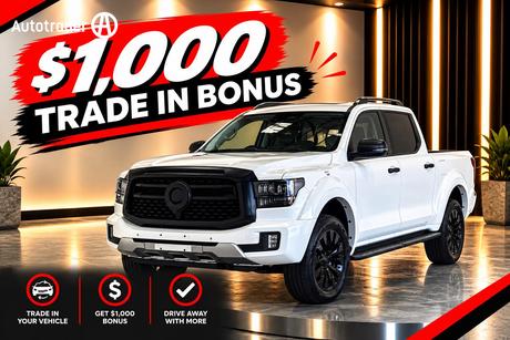 White 2026 GWM Cannon Alpha Dual Cab Utility Vanta