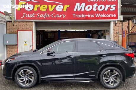 Black 2018 Lexus RX450H Wagon Sports Luxury Hybrid