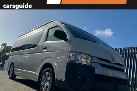 White 2014 Toyota HiAce Bus Commuter