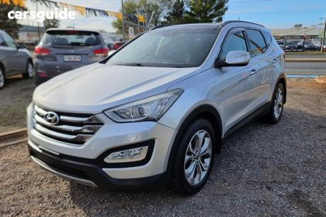 Silver 2013 Hyundai Santa FE Wagon Highlander Crdi (4X4)