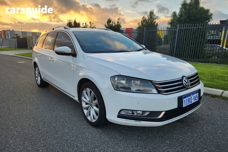White 2013 Volkswagen Passat Wagon 118 Tsi
