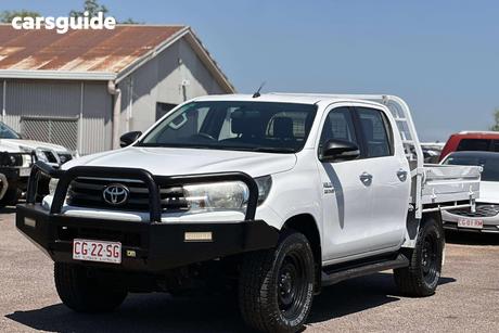 White 2016 Toyota Hilux Dual Cab Chassis Sr (4X4)