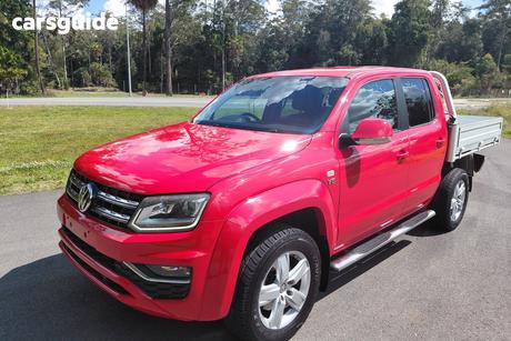 Red 2018 Volkswagen Amarok Dual Cab Utility V6 Tdi 550 Highline