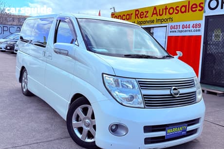 White 2009 Nissan Elgrand Wagon