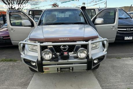 Silver 2011 Nissan Navara Dual Cab Pick-up St (4X4)