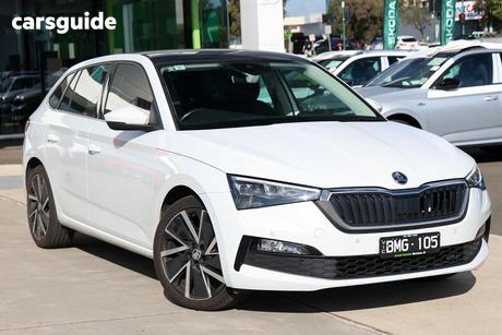 White 2021 Skoda Scala Hatch 110TSI F