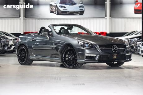Grey 2012 Mercedes-Benz SLK55 Convertible Amg