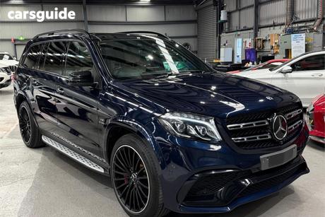 Blue 2017 Mercedes-Benz GLS500 Wagon 4Matic