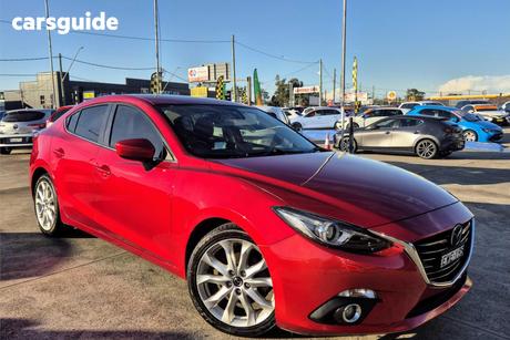 Red 2014 Mazda 3 Sedan Sp25 Astina