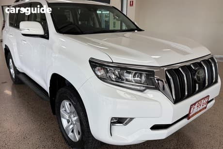 White 2021 Toyota Landcruiser Prado Wagon Gxl Flat Tailgate