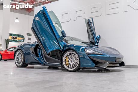 Blue 2017 McLaren 570GT Coupe