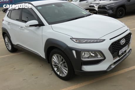 White 2018 Hyundai Kona Wagon Elite (Fwd)