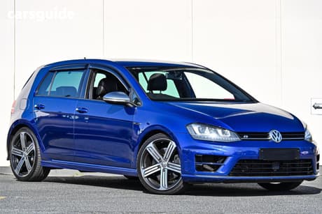 Blue 2014 Volkswagen Golf Hatchback R