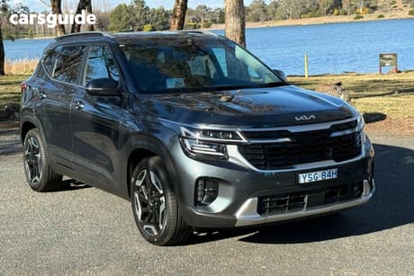 Grey 2025 Kia Seltos Wagon Gt-Line (Awd) (Sunroof)