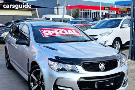 Silver 2016 Holden Commodore Sportswagon Sv6 Black Pack