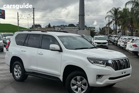 White 2018 Toyota Landcruiser Prado Wagon Gxl (4X4)
