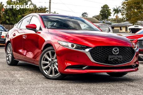 Red 2025 Mazda 3 Sedan G25 Astina