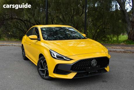 Yellow 2025 MG MG5 Sedan Essence