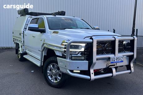 White 2021 RAM 3500 Crew Cab Utility Laramie (4X4)