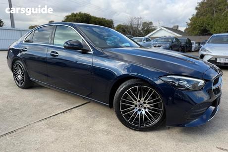 Blue 2022 Mercedes-Benz C200 Sedan Edition C Mhev