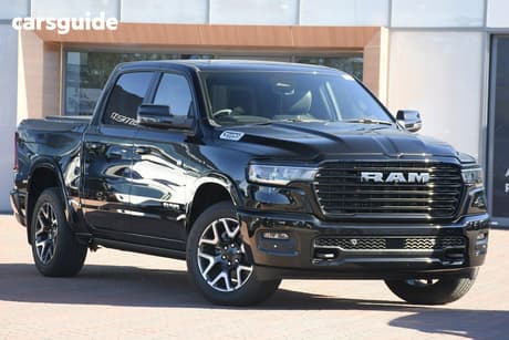 Black 2025 RAM 1500 Crew Cab Utility Rebel Hurricane