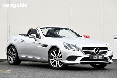 Silver 2017 Mercedes-Benz SLC180 Roadster