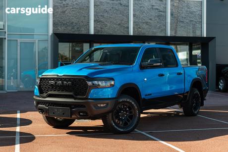 Blue 2025 RAM 1500 Crew Cab Utility Rebel Hurricane