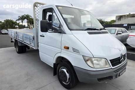 Silver 2005 Mercedes-Benz Sprinter Cab Chassis 413Cdi Lwb