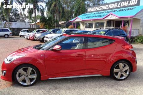 Red 2012 Hyundai Veloster Coupe Sr Turbo