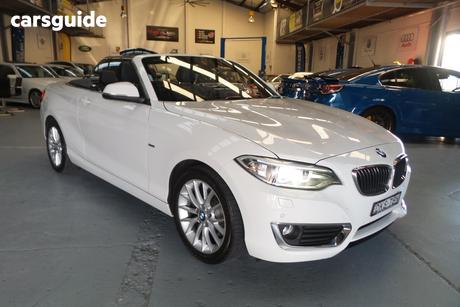 White 2016 BMW 220I Convertible Luxury Line