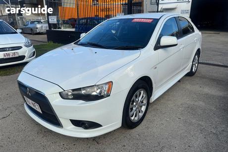 White 2014 Mitsubishi Lancer Hatchback Gsr Sportback