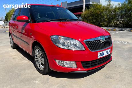 Red 2012 Skoda Fabia Hatchback 77 Tsi
